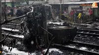Banjir Genangi Lokasi Kecelakaan Kereta Vs Truk di Bintaro