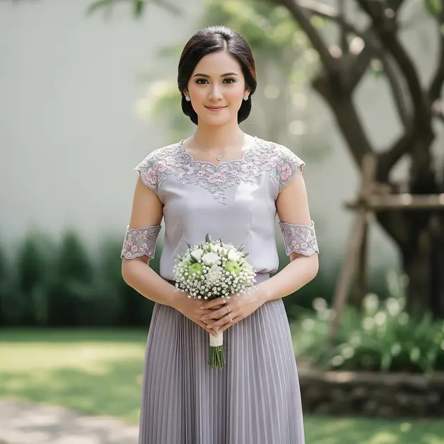 Model Baju Bridesmaid Rok dan Atasan Simpel (Gemini AI)