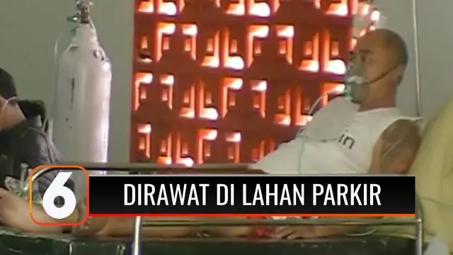 VIDEO: Pasien Covid-19 Melonjak, Rumah Sakit di Sidoarjo Terpaksa Jadikan Lahan Parkir Sebagai Ruang IGD