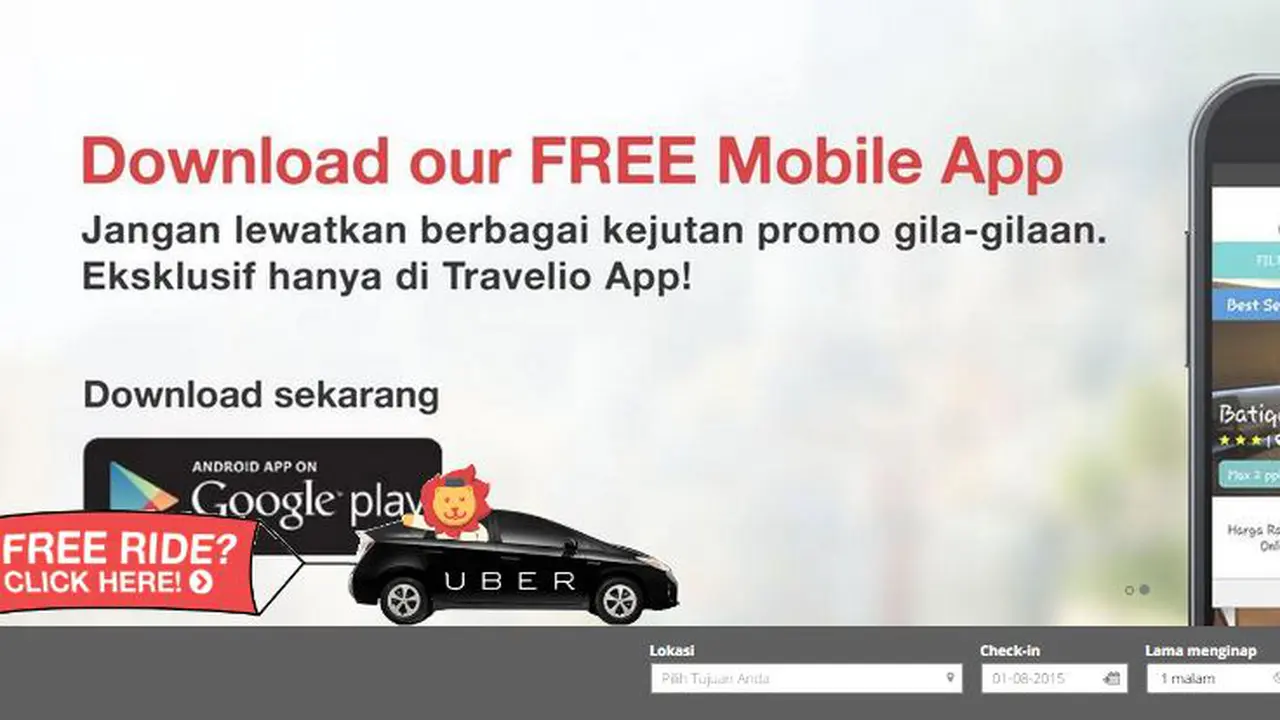 Travelio.com Rilis Dua Aplikasi Android
