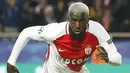 Gelandang AS Monaco, Tiemoue Bakayoko, melakukan selebrasi usai mencetak gol ke gawang  Manchester City pada laga 16 besar liga Champions di Stadion Stade Louis II, Monaco, (15/03/2017). (EPA/Gulliaume Horcajuelo)