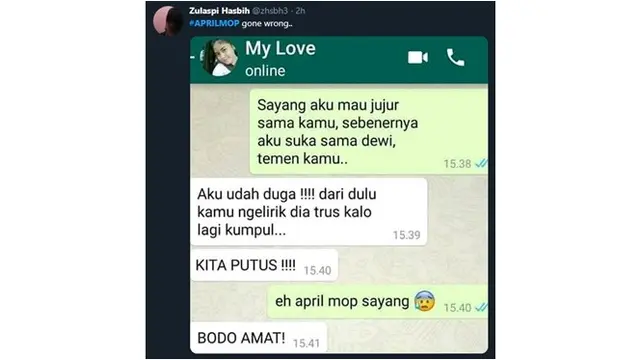 April Mop Trending, Tanggapan Netizen Kocak Abis