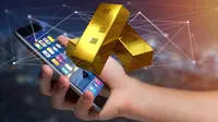 Ilustrasi investasi emas digital. (Shutterstock)