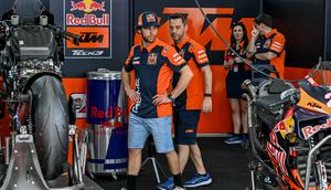 Pembalap Red Bull KTM Tech 3, Enea Bastianini. (MOHD RASFAN / AFP)
