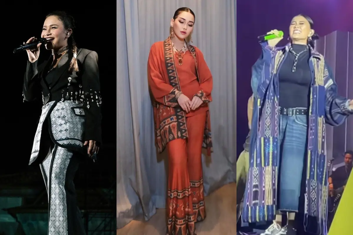 Adu Gaya Etnik Modern Rossa, Ayu Ting-Ting, dan AgnezMo Manggung di Pekanbaru