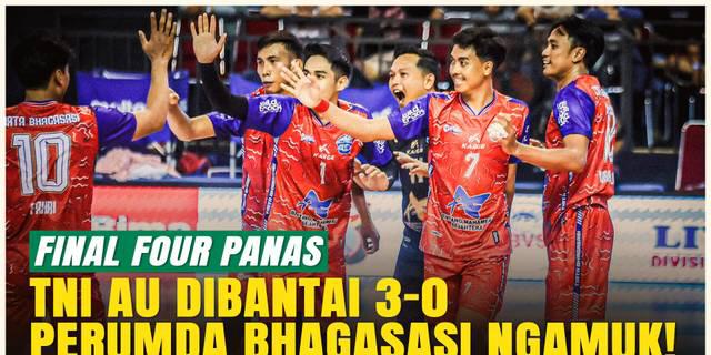 Perumda Bhagasasi Kalahkan TNI AU, Skor Telak 3-0!