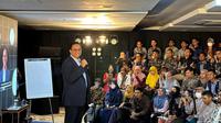 Bakal calon presiden Anies Baswedan di acara Bawa Ide di Jakarta Selatan. (Foto: Nanda Perdana Putra/Liputan6.com).