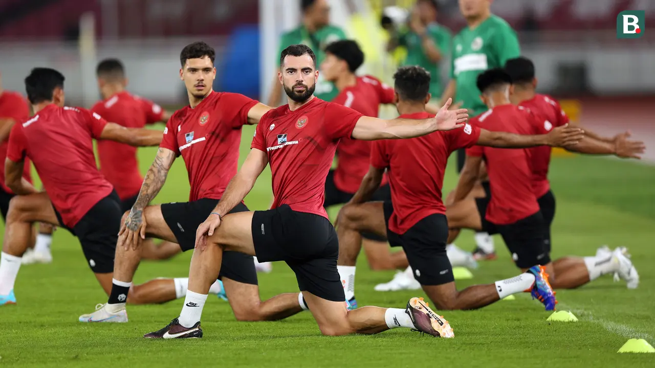 Latihan Resmi Timnas Indonesia Jelang Laga FIFA Matchday Melawan TimnasArgentina