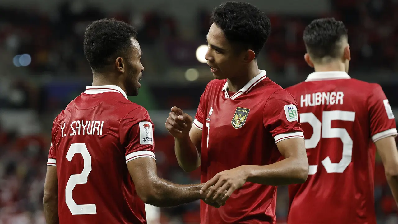 Foto: Gol Cantik Marselino Ferdinan Gagal Hindarkan Kekalahan Timnas Indonesia dari Irak pada Laga Pertama Piala Asia 2023