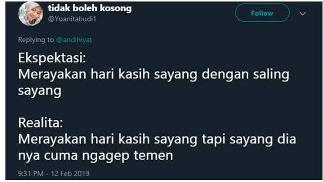 Ekspektasi vs Realita Valentine