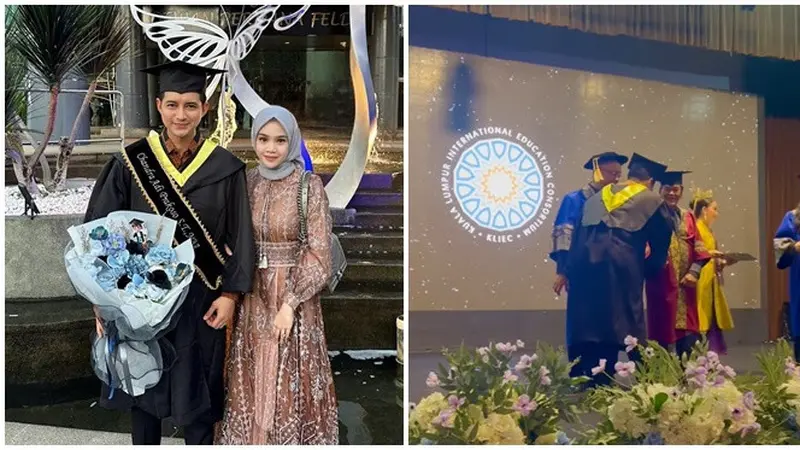 6 Potret Chand Kelvin Wisuda S2 di Malaysia, Didampingi Istri Tercinta