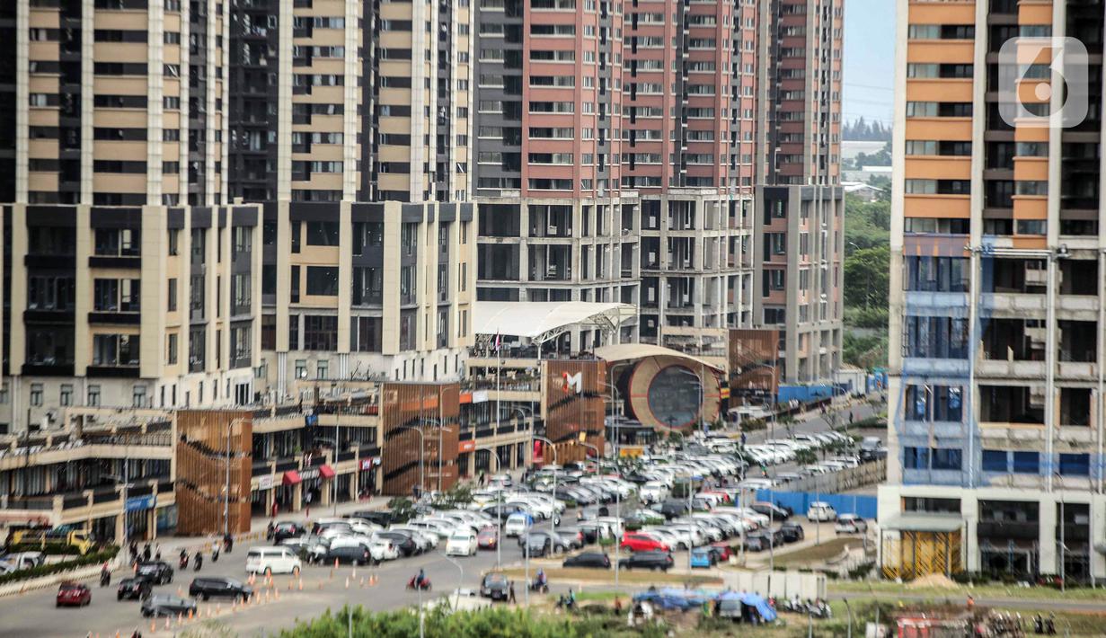 Suasana apartemen di District 1 Meikarta, Cikarang, Kabupaten Bekasi, Jawa Barat, Selasa (14/2/2023). Berdasarkan keputusan PKPU 2020 lalu, Meikarta harus menyerahkan seluruh apartemen yang sudah dibeli hingga 2027 nanti. (Liputan6.com/Faizal Fanani)