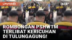 Rombongan Perguruan Pencak Silat Ricuh di Tulungagung