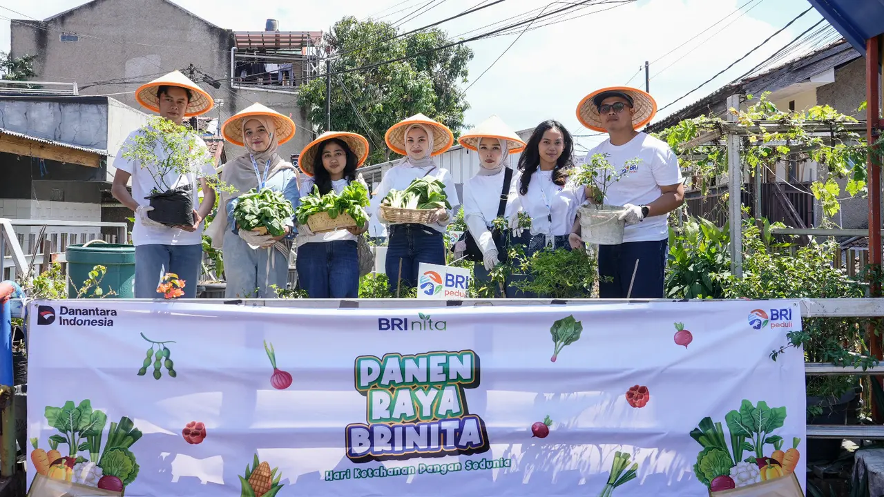 BRI Peduli Rayakan Hari Pangan Sedunia lewat Panen Raya BRInita di Bandung 