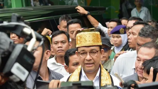 Anies Baswedan tiba di Lampung. Foto : (Istimewa)