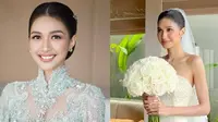 Detail makeup Mikha Tambayong di hari pernikahan (Sumber: Instagram/evalovira)