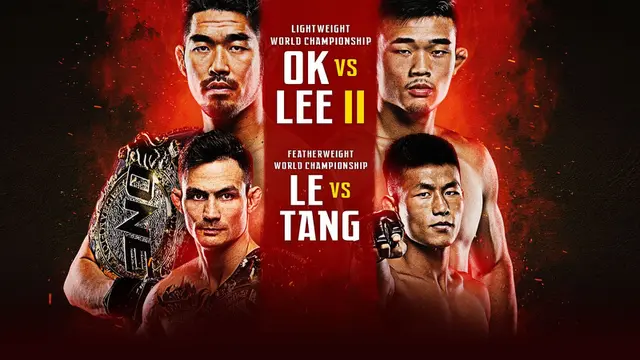 Dalam laga puncak, Juara Dunia ONE Lightweight dari Korea Selatan, Ok Rae Yoon, akan mempertahankan gelarnya dari bidikan sang penguasa sebelumnya, Christian Lee.