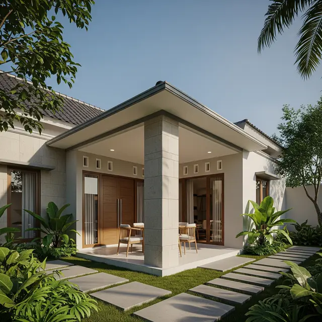 9 Model Tiang Teras Rumah yang Estetik