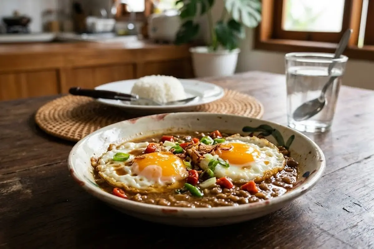 Resep Telur Ceplok Masak Tauco