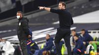 Ini bukan kali pertama Frank Lampard terlibat perselisihan dengan sesama pelatih. Sebelumnya ia juga pernah terlihat bersitegang dengan manajer Liverpool, Jurgen Klopp, pada musim lalu. (Neil Hall/Pool via AP)