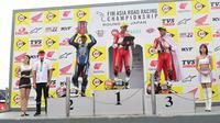 Tiga pembalap binaan PT Astra Honda Motor (AHM) meraih podium dalam ajang Asia Road Racing Championship (ARRC) 2022 seri ketiga dalam dua race di&nbsp;Sugo International Racing Course, pada 13 sampai 14 Agustus 2022. (dok. AHM)