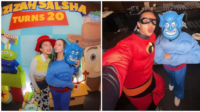 6 Potret Penampilan Artis Cosplay Jadi Tokoh Kartun Favorit di Ultah Azizah Salsha