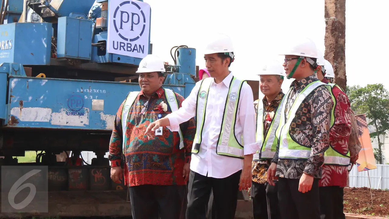 Jokowi Resmikan Proyek Rusunami untuk Buruh dan MBR
