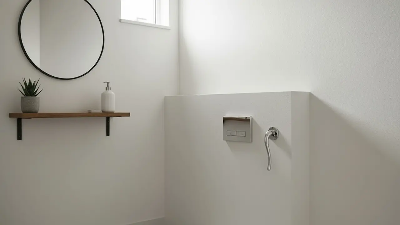 Model Kamar Mandi WC Jongkok dengan Flush Gaya Minimalis