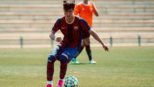 Niko Takahashi, pemain Barcelona Juvenil B yang akan memperkuat Timnas Jepang U-20 di Piala Asia U-20 2023. (twitter.com/japaofcbr)