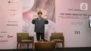 Penyanyi idola K-pop, Park Jihoon berpose untuk awak media sebelum memulai konsernya di ICE BSD Hall 5, BSD, Tangerang Selatan, Sabtu (15/2/2020). Mantan anggota Wanna One itu menggelar acara jumpa penggemar sekaligus konser bertajuk “Park Jihoon FanCon Asia Tour”. (Liputan6.com/Angga Yuniar)