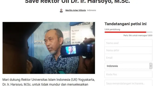 Susul Rektor, Wakil Rektor III UII Ajukan Pengunduran Diri