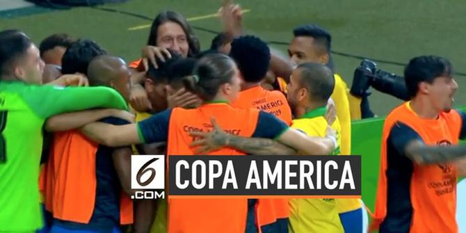 VIDEO: Hajar Argentina, Brasil Lolos ke Final Copa America