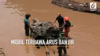 Sebuah mobil terbawa arus hingga 5 Km karena arus banjir yang sangat deras.