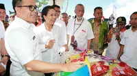 Menteri BUMN Borong Beras Merah Organik hingga Jajanan Lokal di Banyuwangi