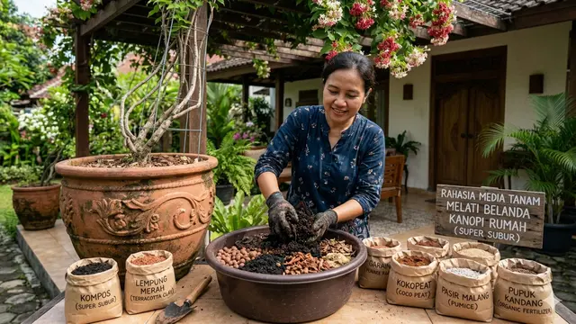 Cara Menanam Melati Belanda di Pot untuk Kanopi Rumah agar Subur. Gemini