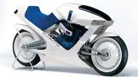 Motor konsep Suzuki bernama Falcorustyco pertama kali diperkenalkan pada 1985. Sayangnya model ini tak jadi diproduksi massal (Foto: cycleworld.com). 