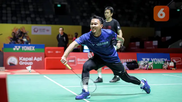 Foto: Latihan Resmi Terakhir Pasangan Mohammad Ahsan dan Hendra Setiawan sebelum Pensiun di Indonesia Masters 2025