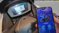 Yamaha NMax Connected/ABS menjadi sepeda motor pertama produksi Indonesia yang bisa terkoneksi dengan smartphone. (Oto.com)