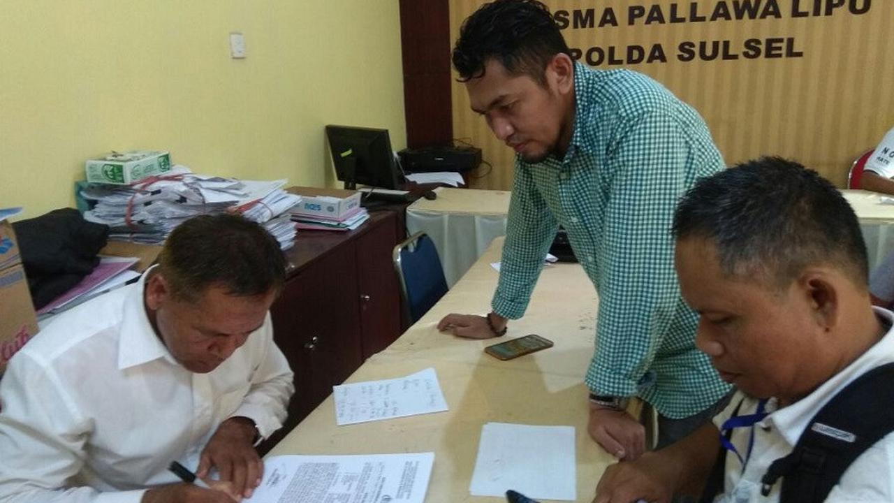 Agen Abu Tours se-Indonesia melapor ke Polda Sulsel (Liputan6.com/ Eka Hakim)