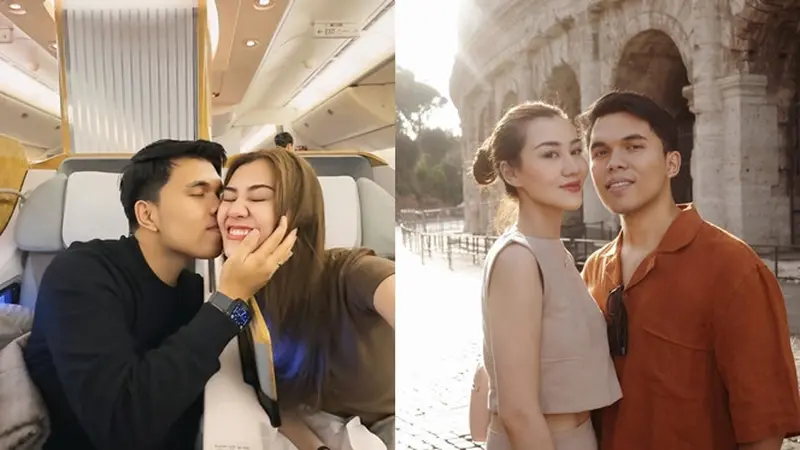 7 Momen Romantis Aaliyah Massaid dan Thariq Halilintar Bulan Madu di Roma, Italia