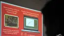 Sebuah slide yang menampilkan grafik penyalahgunaan narkoba yang terus meningkat dalam diskusi 'Ancaman Narkoba di Kota Metropolitan', Jakarta, Kamis (30/10/2014). (Liputan6.com/Johan Tallo)