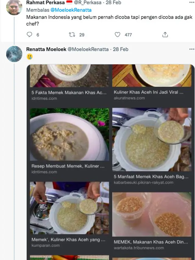 Chef Renatta Penasaran Ingin Coba Sajian Memek Khas Aceh.