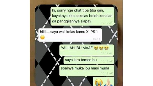 6 Chat Murid ke Ibu Guru Dikira Teman Sekelas Ini Bikin Tepuk Jidat