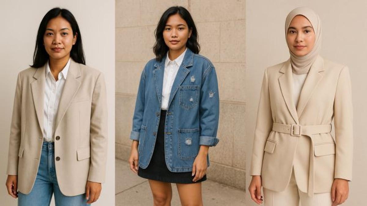 7 Pilihan Blazer Oversized Wanita 2025, Cocok untuk Tampilan Kasual maupun Formal