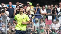 Penyerang timnas Swedia, Zlatan Ibrahimovic, akan menjadi pemain yang paling diwaspadai bek-bek lawan di Piala Eropa 2016. (JONATHAN NACKSTRAND / AFP)
