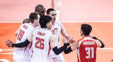 Jakarta Bhayangkara Presisi memastikan langkah ke grand final AVC Men's Champions League 2026 setelah menyingkirkan wakil Korea Selatan, Hyundai Capital Skywalkers, di GOR Terpadu Ahmad Yani, Pontianak, Kalimantan Barat, Sabtu (16/5//2026). (Dok PBVSI)