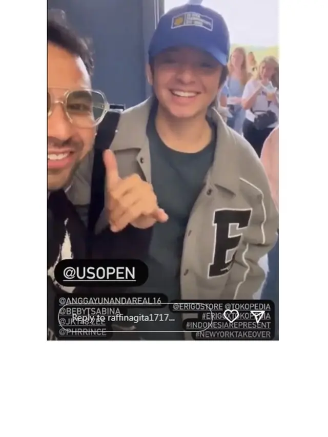 8 Momen Raffi Ahmad Nonton Final US Open 2022, Seru Banget
