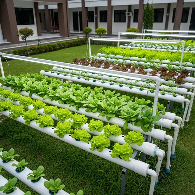 Kebun Sayur untuk Ibu Persit di Komplek TNI (Gemini AI)