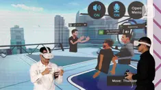 Founder RANS Entertainment Raffi Ahmad bersama Co-Founder Kaesang Pangarep saat peluncuran RansVerse di Jakarta, Jumat (1/4/2022). RANS Entertainment bersama Co-Founder & Chairman of VCGamers Wafa Taftazani memperkenalkan bisnis metaverse yang diberi nama RansVerse. (Liputan6.com/Helmi Fithriansyah)