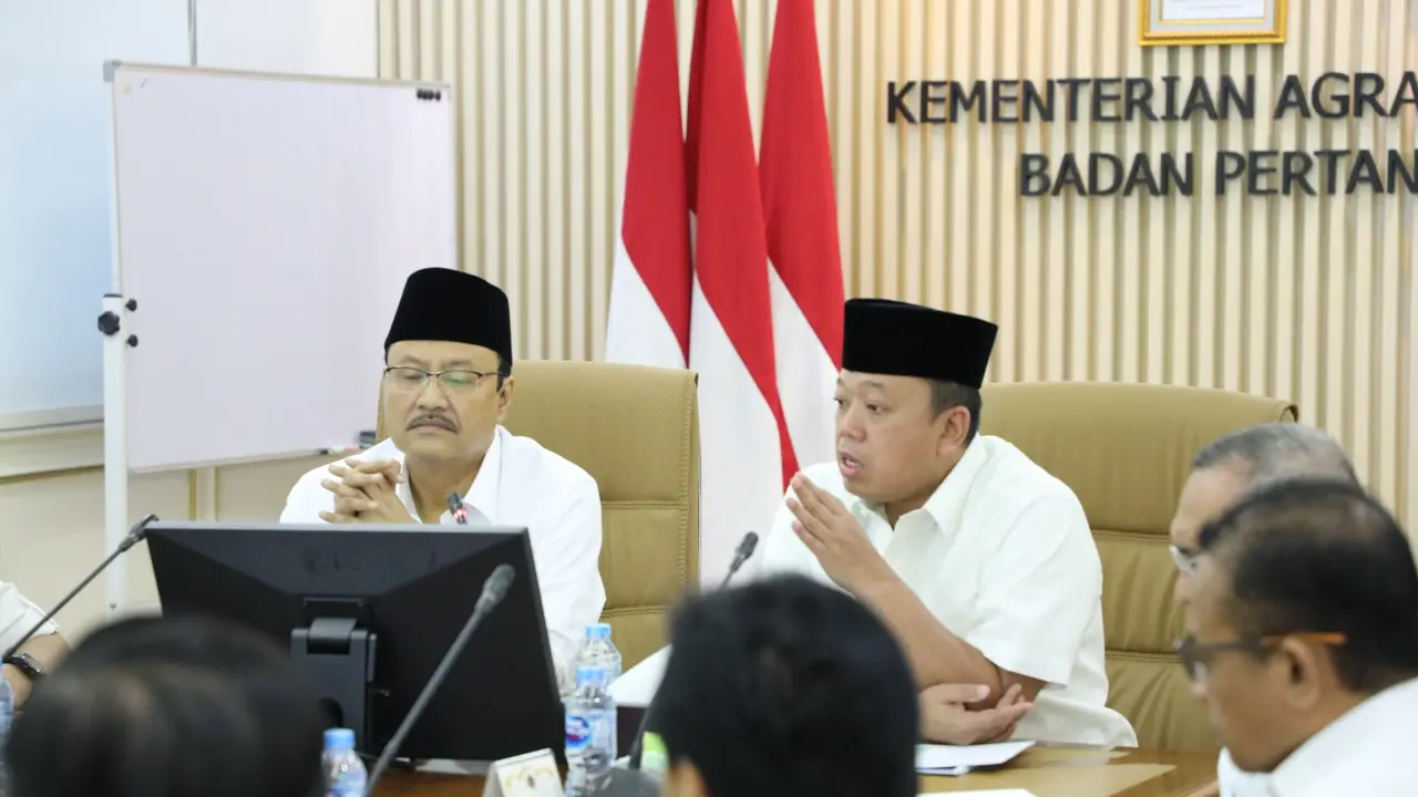 Mensos Gus Ipul Bertemu Nusron Wahid Bahas Percepatan Sertifikasi Lahan Sekolah Rakyat